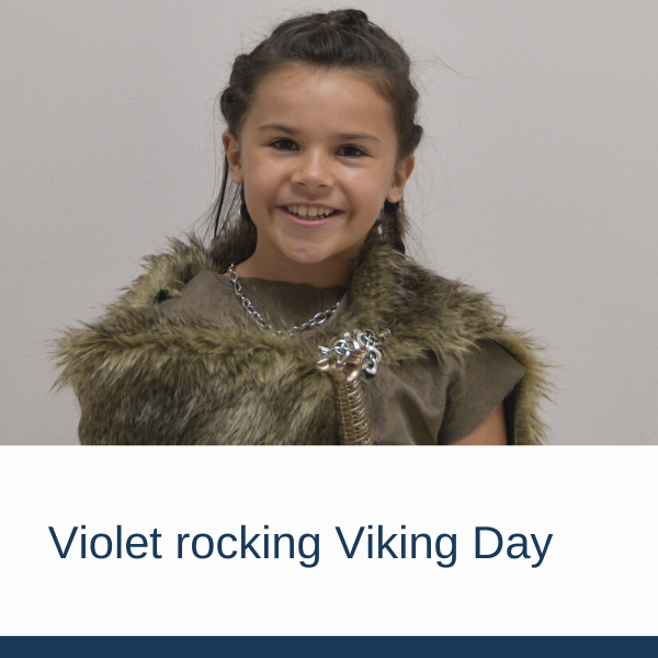Violet rocking Viking Day