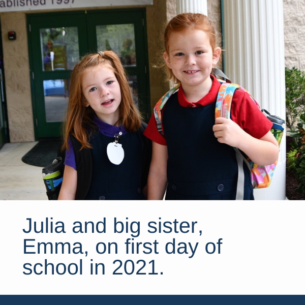 Julia First Day Of School  |  FCS Stories