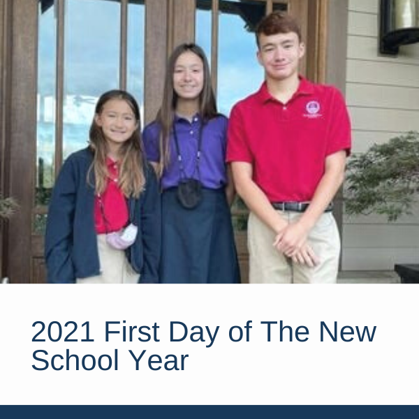 Eng Family First Day of 2021 School Year