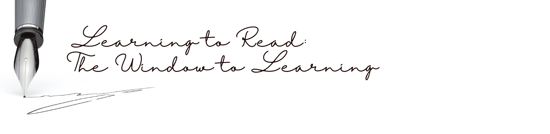 Learning To Read Blog Header