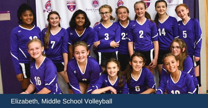 Elizabeth, Middle School Volleyball