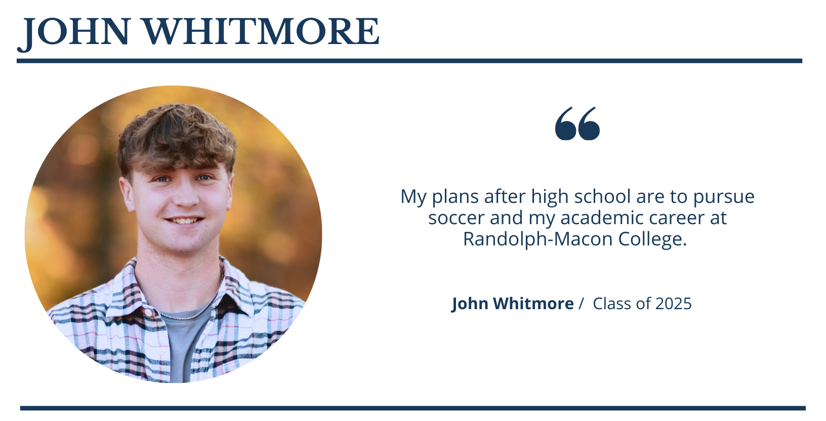 John Whitmore | Class of 2025