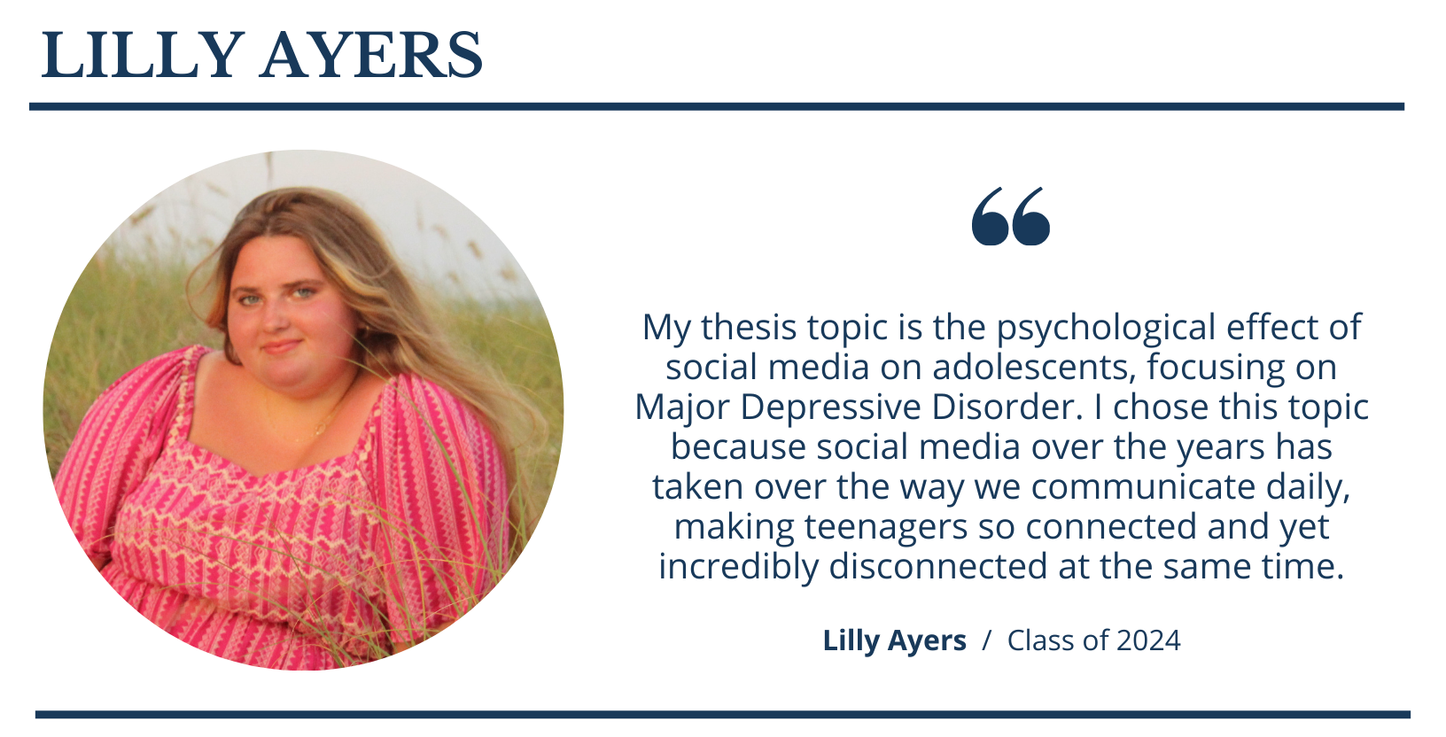 Lilly Ayers | FCS Senior Spotlights