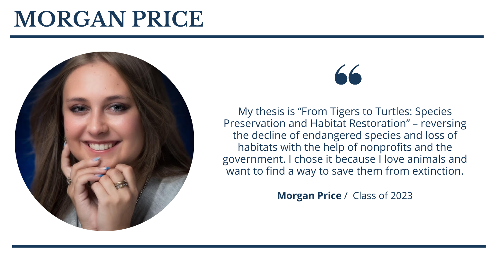 Morgan Price  |  FCS Senior Spotlight Header