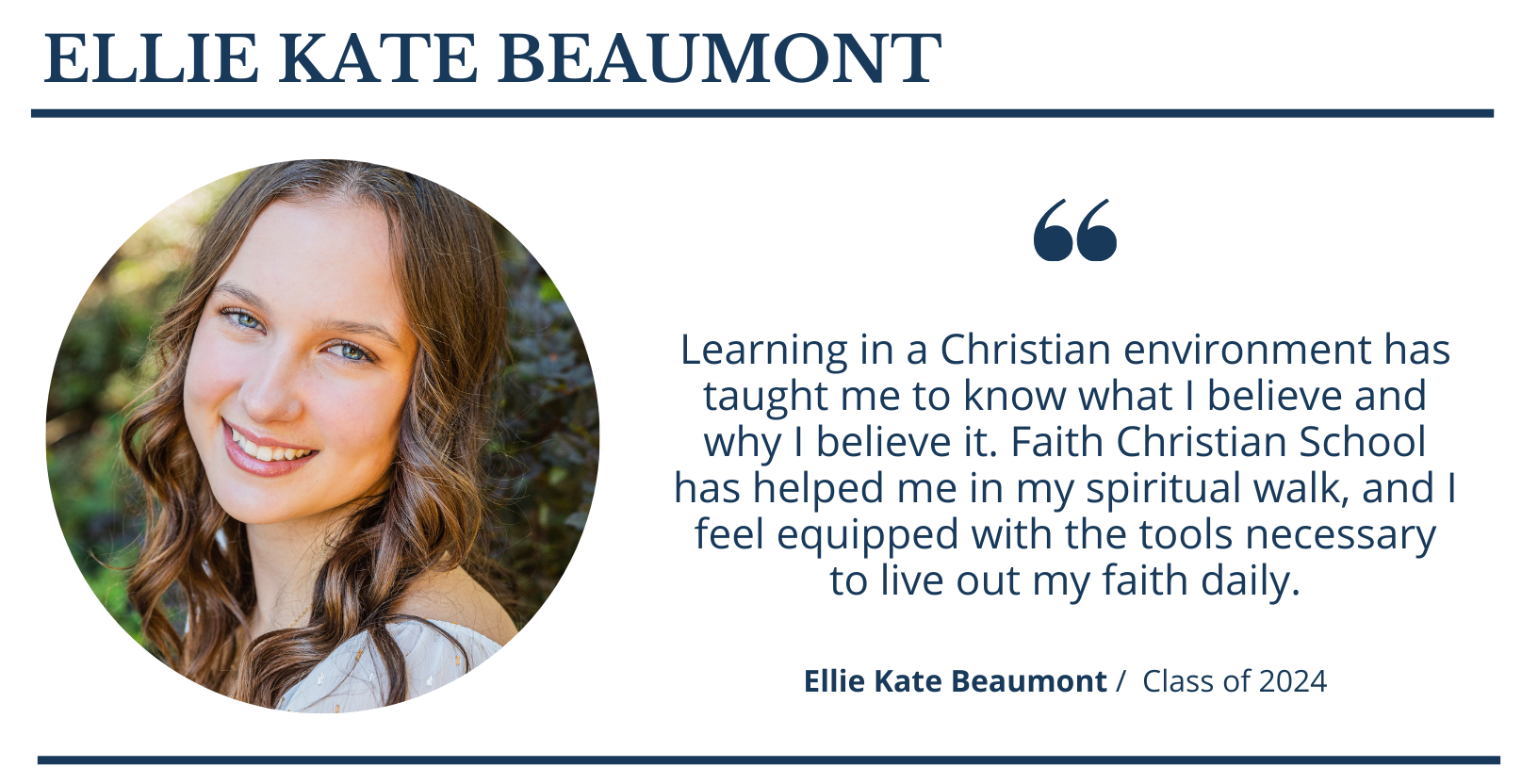 Ellie Kate Beaumont | FCS Senior Spotlights