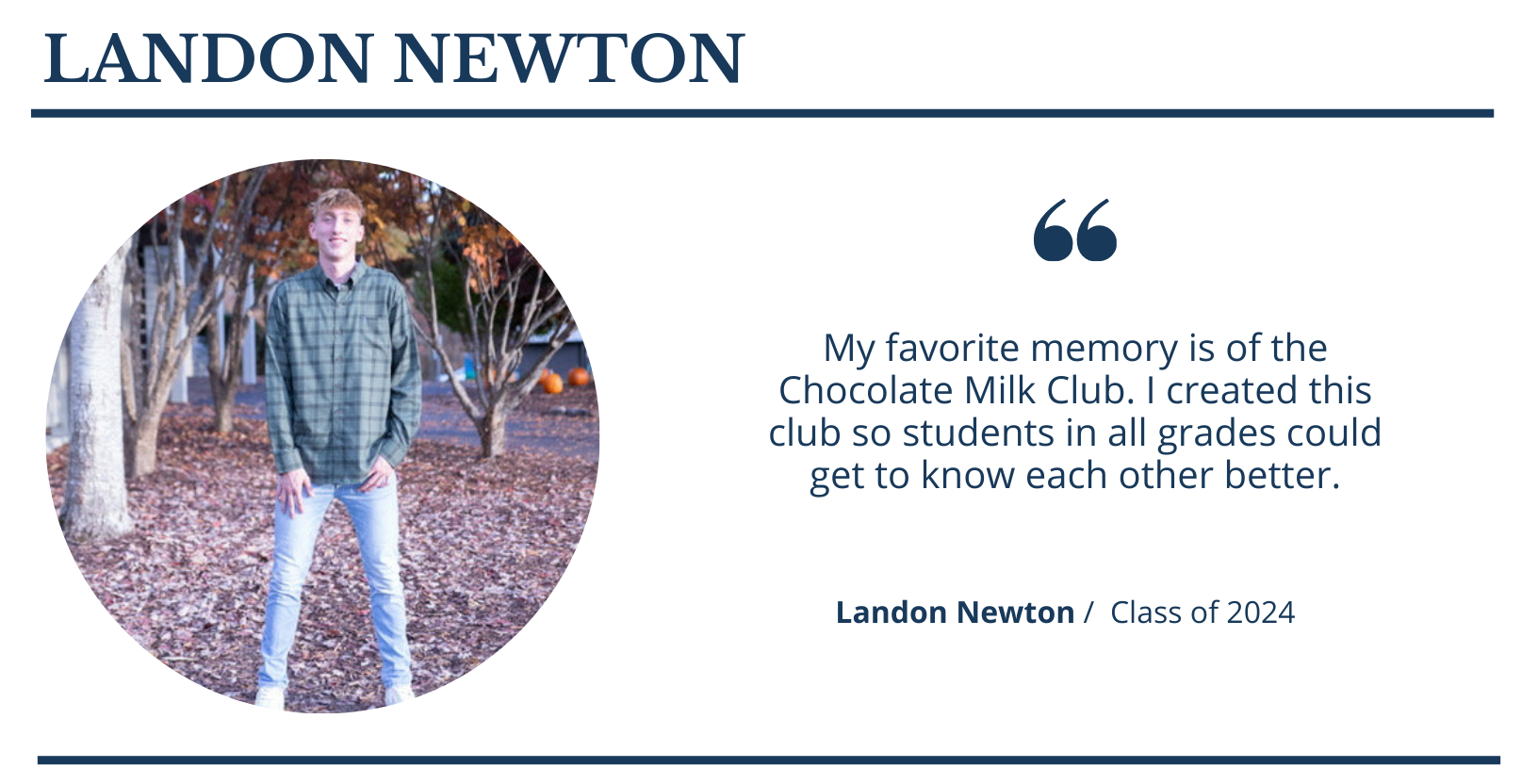 Landon Newton | FCS Senior Spotlights