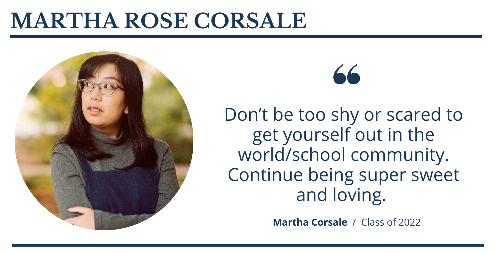 MARTHA ROSE CORSALE  |  Faith Christian School Class of 2022