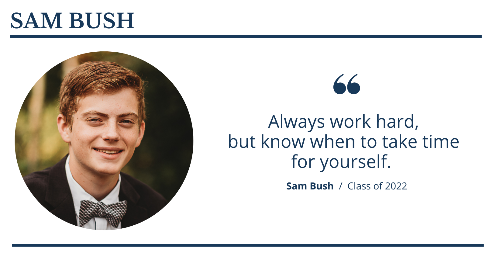 SAM BUSH  |  Faith Christian School Class of 2022