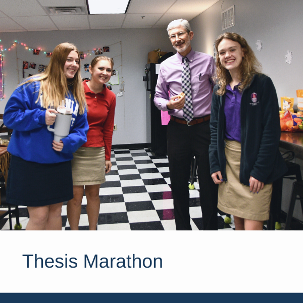 Thesis Marathon  |  Mr. Mann, FCS Faculty