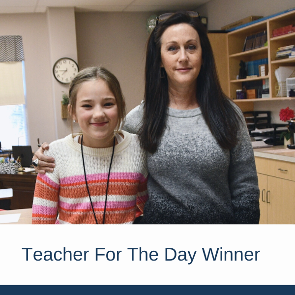 Teacher For The Day Winner  |  Ali Pendleton, 5th Grade Faculty