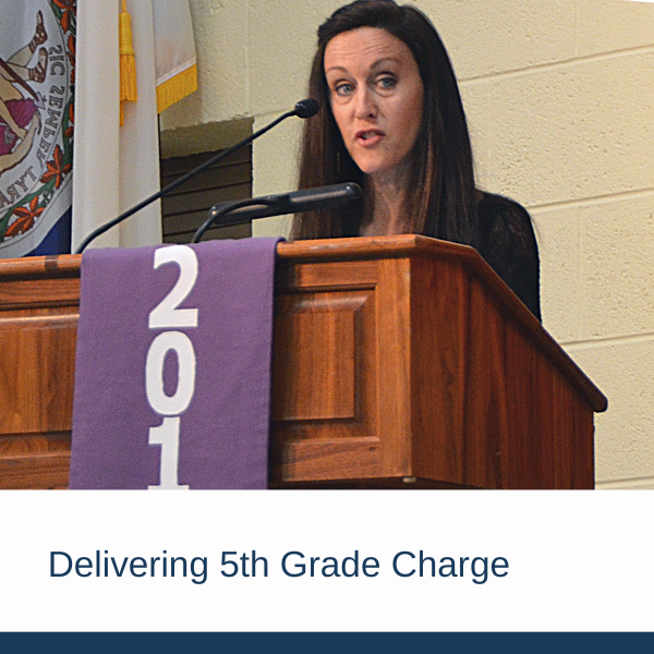 Ali Pendleton  |  Delivering 5th Grade Charge at Faith Christian School in Roanoke, Virginia