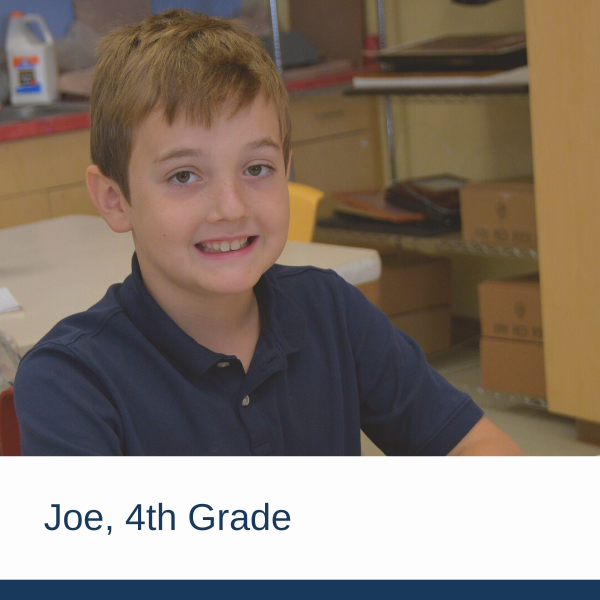 Joe, 4th Grade  |  FCS New Family Stories