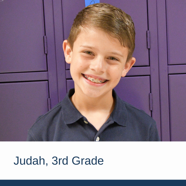 Judah, 3rd Grade  |  FCS New Family Stories